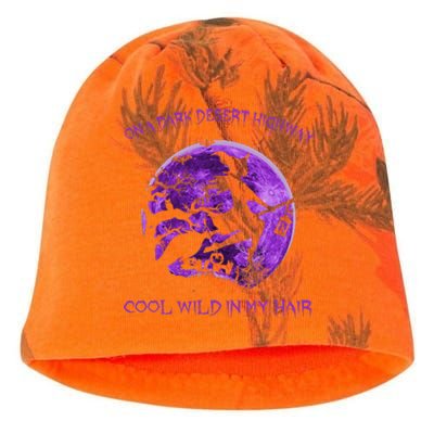 Witch Riding Brooms On A Dark Desert Highways Halloween Kati - Camo Knit Beanie