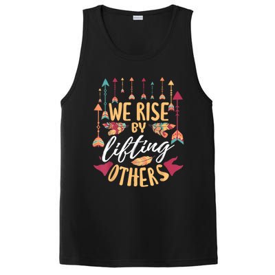 We Rise By Lifting Others Positive Motivational Quote PosiCharge Competitor Tank