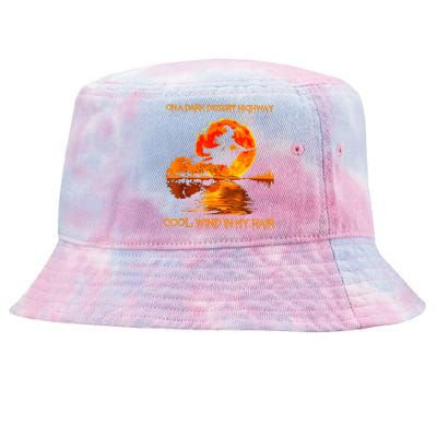 Witch Riding Brooms On A Dark Desert Highways Halloween Tie-Dyed Bucket Hat