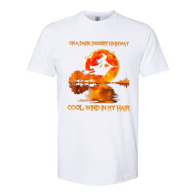 Witch Riding Brooms On A Dark Desert Highways Halloween Softstyle CVC T-Shirt