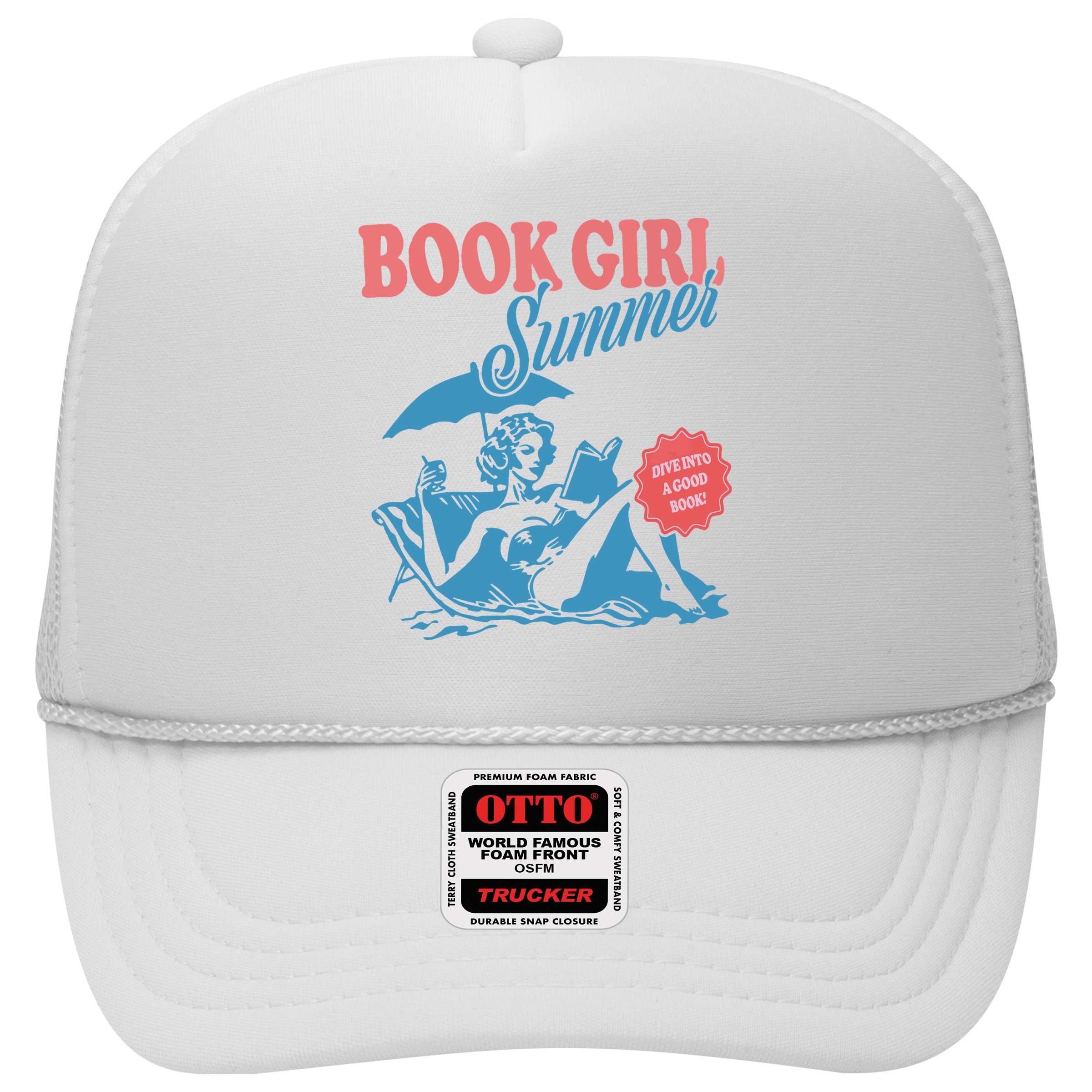 Women Retro Book Girl Summer Bookish Vacation Funny Reader Hat