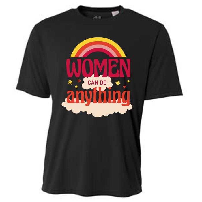 Women's Rights Can Do Anything Feminist Cooling Performance Crew T-Shirt