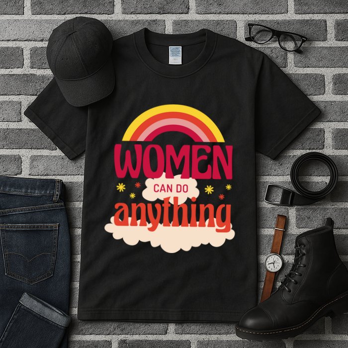 Women's Rights Can Do Anything Feminist Tall T-Shirt