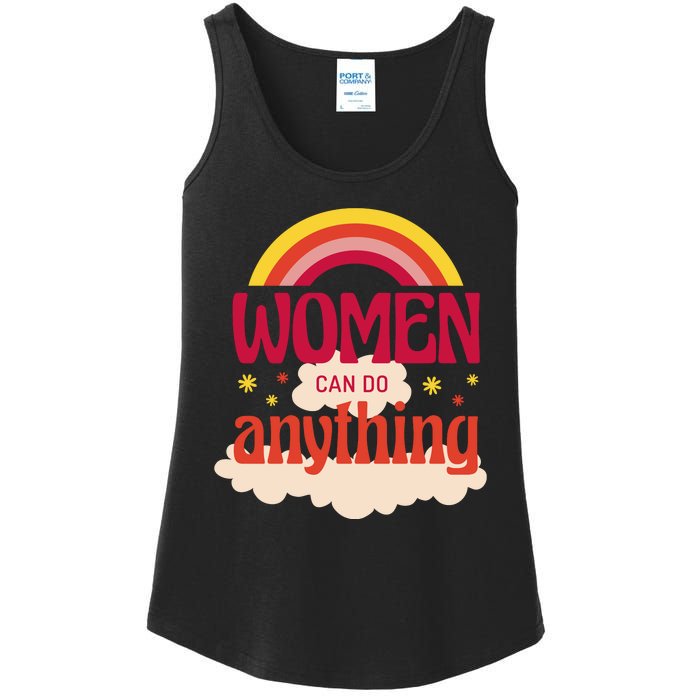 Women's Rights Can Do Anything Feminist Ladies Essential Tank