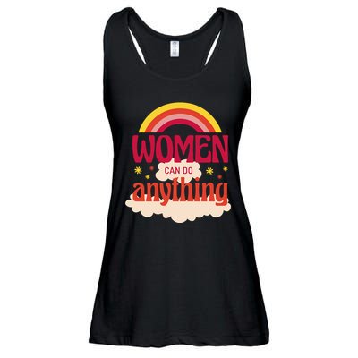 Women's Rights Can Do Anything Feminist Ladies Essential Flowy Tank