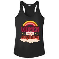 Women's Rights Can Do Anything Feminist Ladies PosiCharge Competitor Racerback Tank