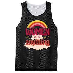 Women's Rights Can Do Anything Feminist Mesh Reversible Basketball Jersey Tank