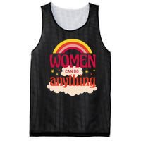 Women's Rights Can Do Anything Feminist Mesh Reversible Basketball Jersey Tank