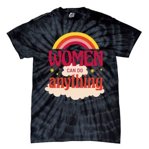 Women's Rights Can Do Anything Feminist Tie-Dye T-Shirt