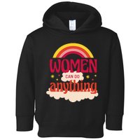 Women's Rights Can Do Anything Feminist Toddler Hoodie