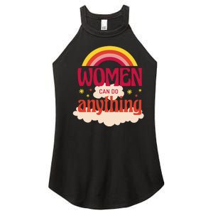 Women's Rights Can Do Anything Feminist Women's Perfect Tri Rocker Tank