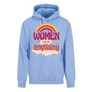 Women's Rights Can Do Anything Feminist Unisex Surf Hoodie