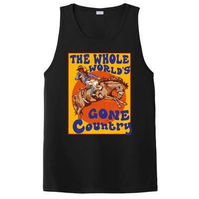 Western Rodeo Cowboy Horse Gone Country PosiCharge Competitor Tank