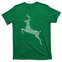 Wordy Reindeer Christmas T-Shirt