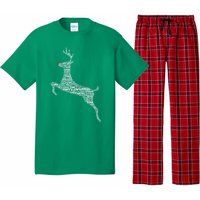 Wordy Reindeer Christmas Pajama Set