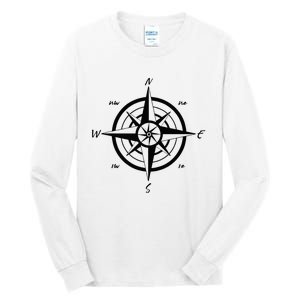 Wind Rose Compass Adventure Travelers Lover Tall Long Sleeve T-Shirt