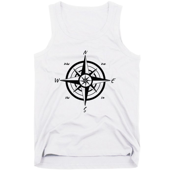 Wind Rose Compass Adventure Travelers Lover Tank Top