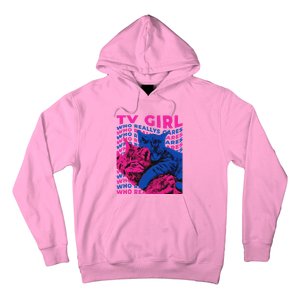 Who Really Cares Cat Tv Hoodie