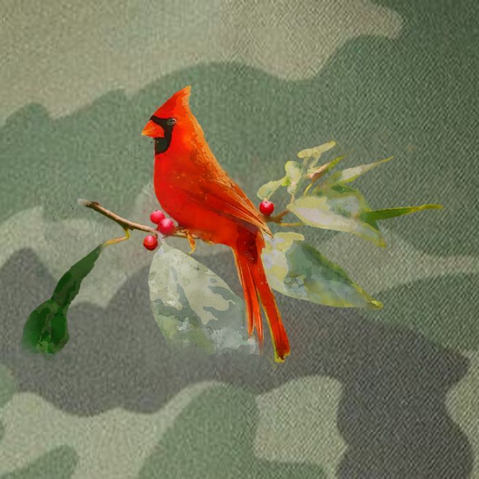 Wild Red Cardinal Bird Legacy Tie Dye Trucker Hat