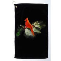 Wild Red Cardinal Bird Golf Towel