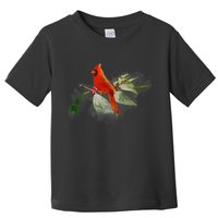 Wild Red Cardinal Bird Toddler T-Shirt