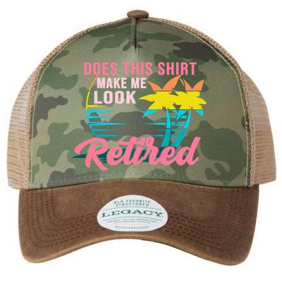 Wo Retirement Does This Make Me Look Retired Legacy Tie Dye Trucker Hat