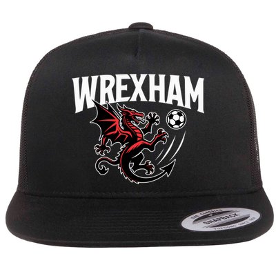 Wrexham Red Dragon Kick Flat Bill Trucker Hat
