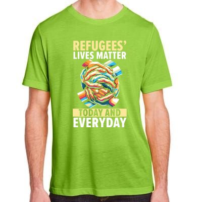 World Refugee Day Evacuee Immigrant Emigrant Gift Adult ChromaSoft Performance T-Shirt