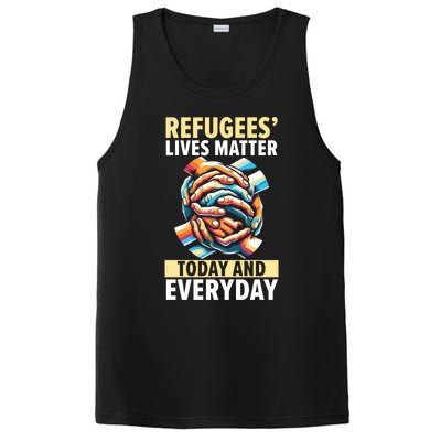 World Refugee Day Evacuee Immigrant Emigrant Gift PosiCharge Competitor Tank