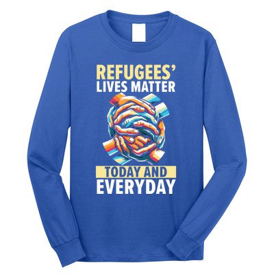 World Refugee Day Evacuee Immigrant Emigrant Gift Long Sleeve Shirt