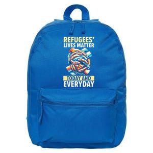 World Refugee Day Evacuee Immigrant Emigrant Gift 16 in Basic Backpack