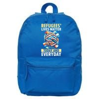 World Refugee Day Evacuee Immigrant Emigrant Gift 16 in Basic Backpack