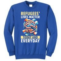 World Refugee Day Evacuee Immigrant Emigrant Gift Tall Sweatshirt