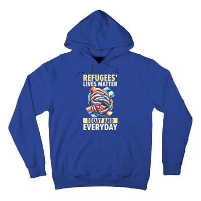 World Refugee Day Evacuee Immigrant Emigrant Gift Tall Hoodie