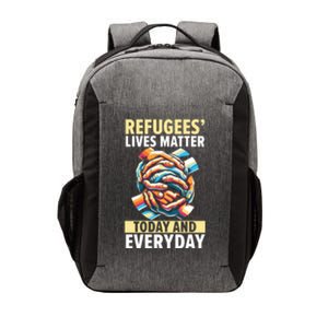 World Refugee Day Evacuee Immigrant Emigrant Gift Vector Backpack