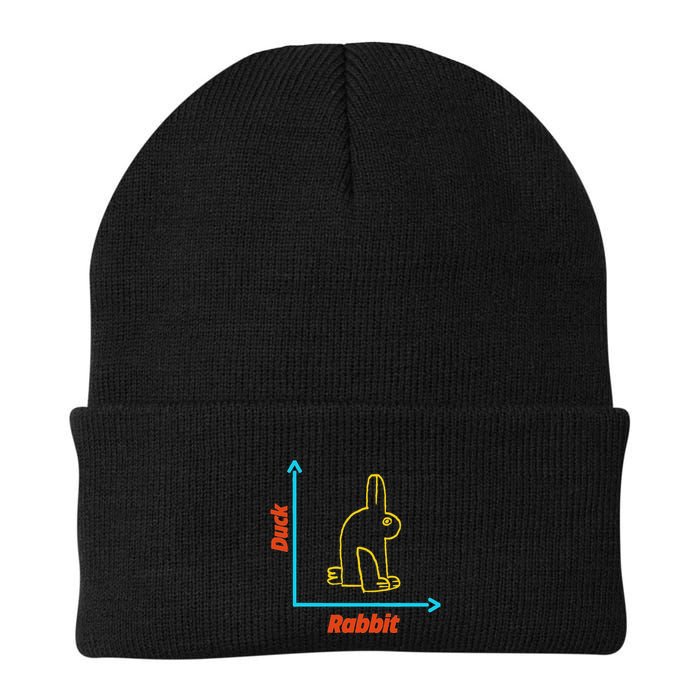Wittgensteins Rabbit Duck Illusion Physics Nerd Math Geek Knit Cap Winter Beanie