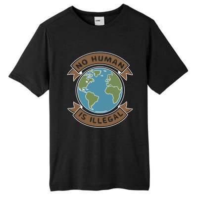 World Refugee Day No Hu Is Illegal Funny Gift Tall Fusion ChromaSoft Performance T-Shirt