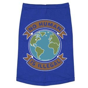 World Refugee Day No Hu Is Illegal Funny Gift Doggie Tank