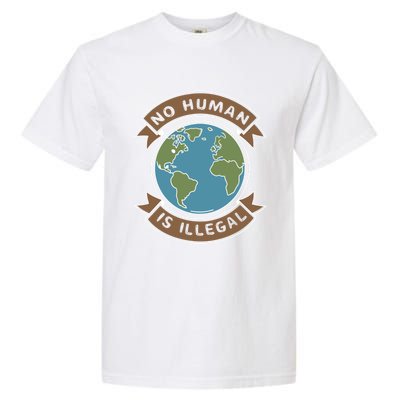 World Refugee Day No Hu Is Illegal Funny Gift Garment-Dyed Heavyweight T-Shirt