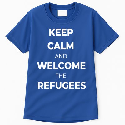 World Refugee Day Welcome Refugees Supportive Message Gift Tall T-Shirt