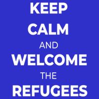 World Refugee Day Welcome Refugees Supportive Message Gift Button