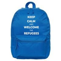 World Refugee Day Welcome Refugees Supportive Message Gift 16 in Basic Backpack