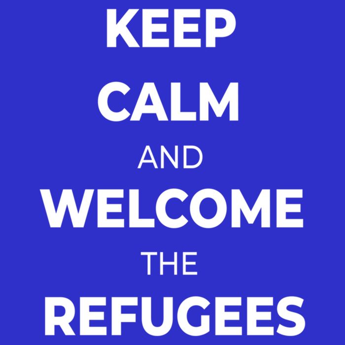 World Refugee Day Welcome Refugees Supportive Message Gift 16 in Basic Backpack