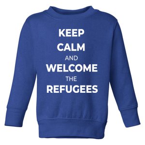 World Refugee Day Welcome Refugees Supportive Message Gift Toddler Sweatshirt