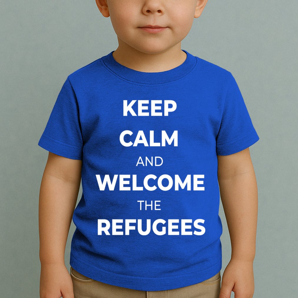 World Refugee Day Welcome Refugees Supportive Message Gift Toddler T-Shirt