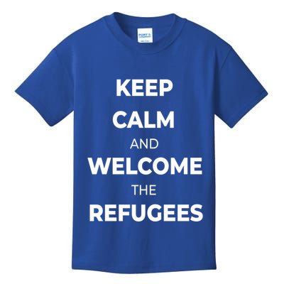 World Refugee Day Welcome Refugees Supportive Message Gift Kids T-Shirt
