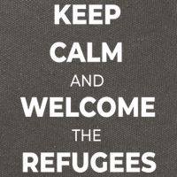 World Refugee Day Welcome Refugees Supportive Message Gift Cotton Canvas Backpack
