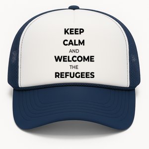 World Refugee Day Welcome Refugees Supportive Message Gift Trucker Hat