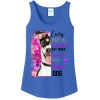 Wo Rescue Dog Dog Valentines Day Mom Dogs Funny Gift Ladies Essential Tank