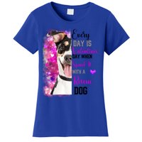 Wo Rescue Dog Dog Valentines Day Mom Dogs Funny Gift Women's T-Shirt